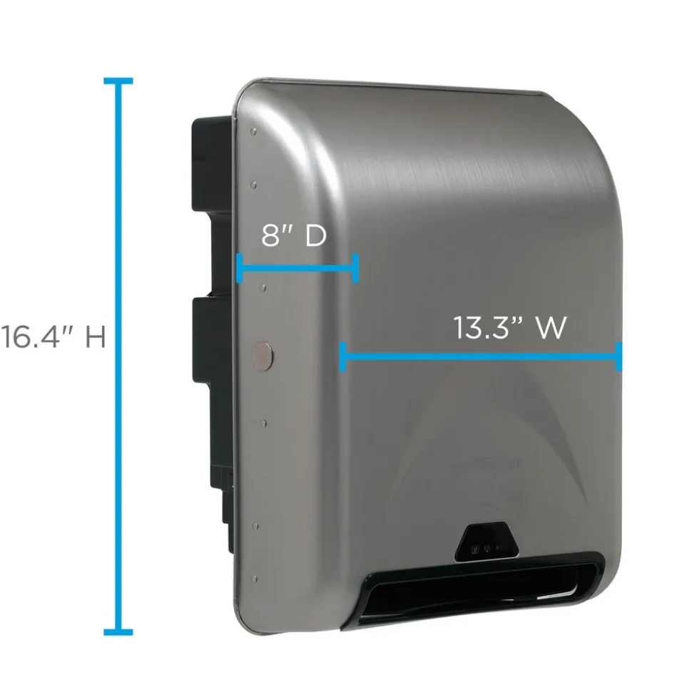 Enmotion 8" Recessed Automated Touchless Paper Towel Dispenser, Stainless Steel