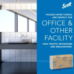 Essential C-Fold Paper Towels (01510), with Fast-Drying Absorbency Pockets™, White
