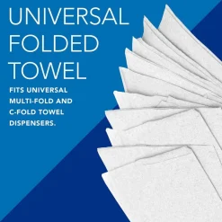 Essential C-Fold Paper Towels (01510), with Fast-Drying Absorbency Pockets™, White