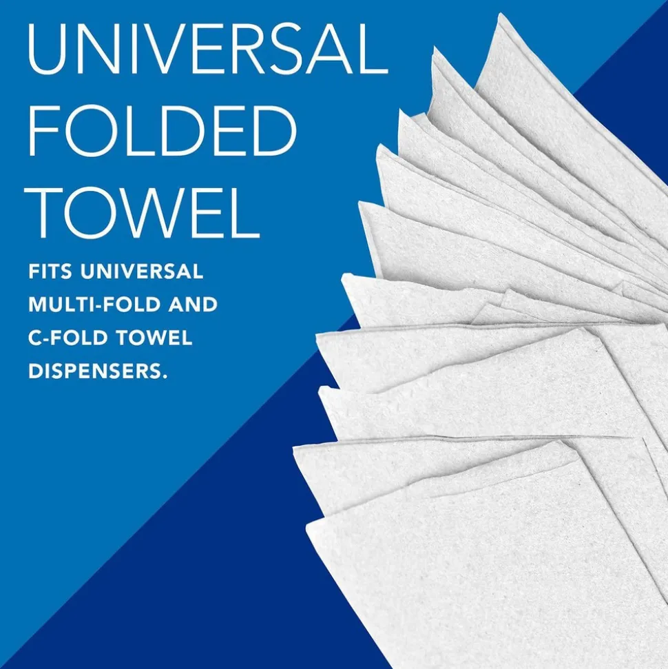 Essential C-Fold Paper Towels (01510), with Fast-Drying Absorbency Pockets™, White
