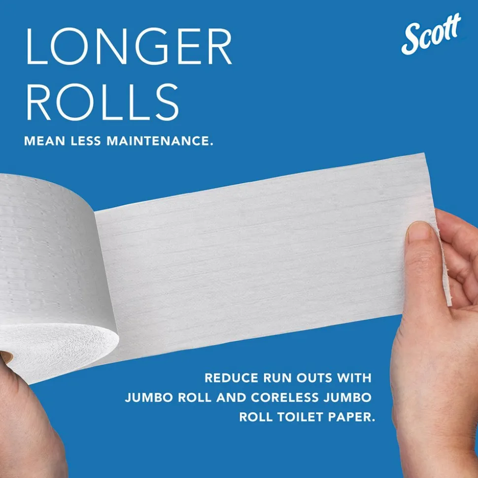 Essential Coreless Jumbo Roll Toilet Paper Dispenser, 2 Roll Capacity, Black, 20.1" x 10.9" x 5.9"