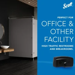 Essential Coreless Jumbo Roll Toilet Paper Dispenser, 2 Roll Capacity, Black, 20.1