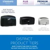 Essential Coreless Jumbo Roll Toilet Paper Dispenser with Stub Roll, Black, 14.25" x 9.75" x 6.00"