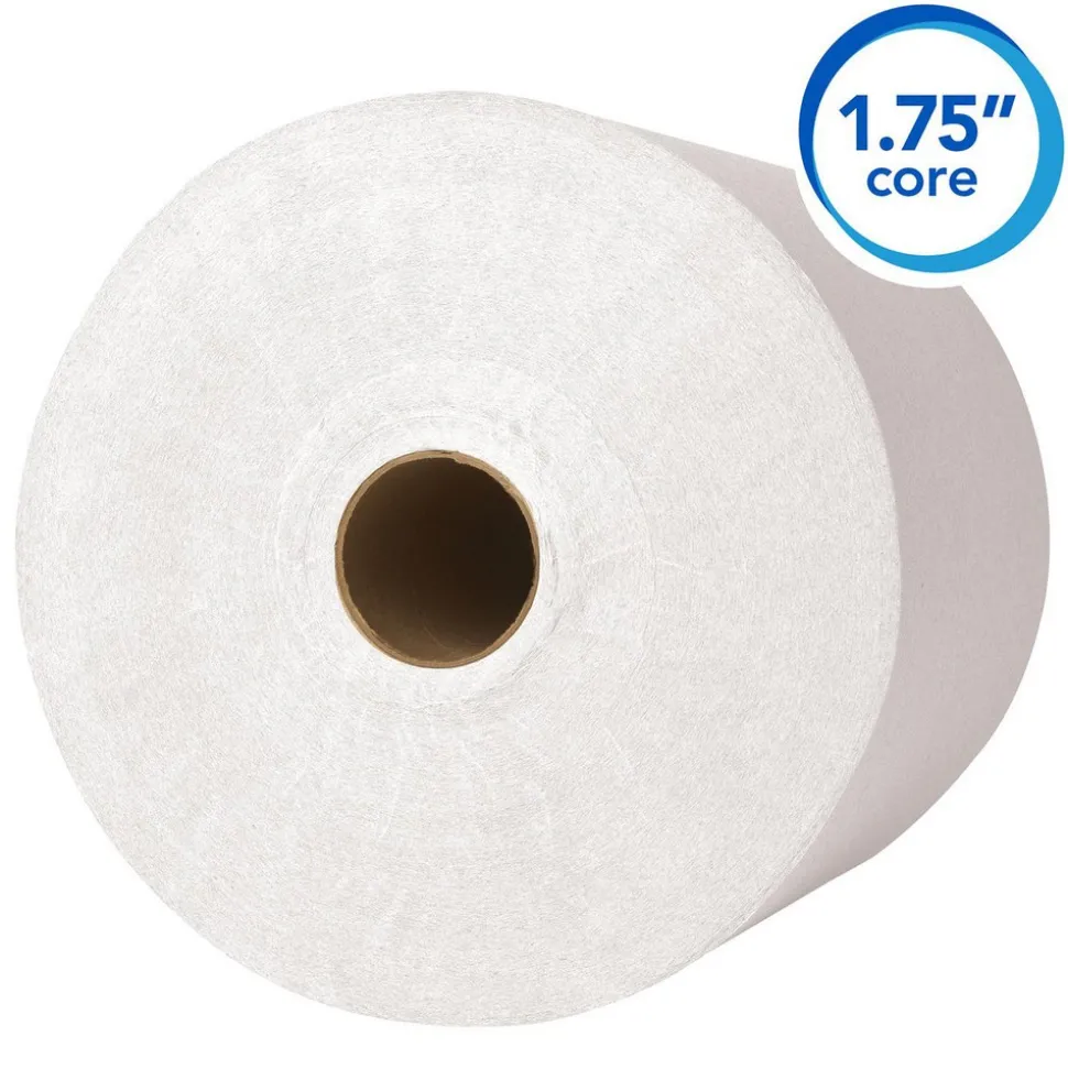 Essential High Capacity Hard Roll Paper Towels, 1.75" Core, White