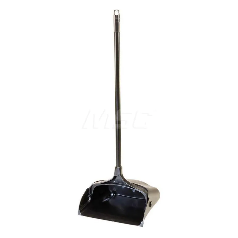 Executive Series Lobby Pro Upright Dust Pan, Long-Handle, Black