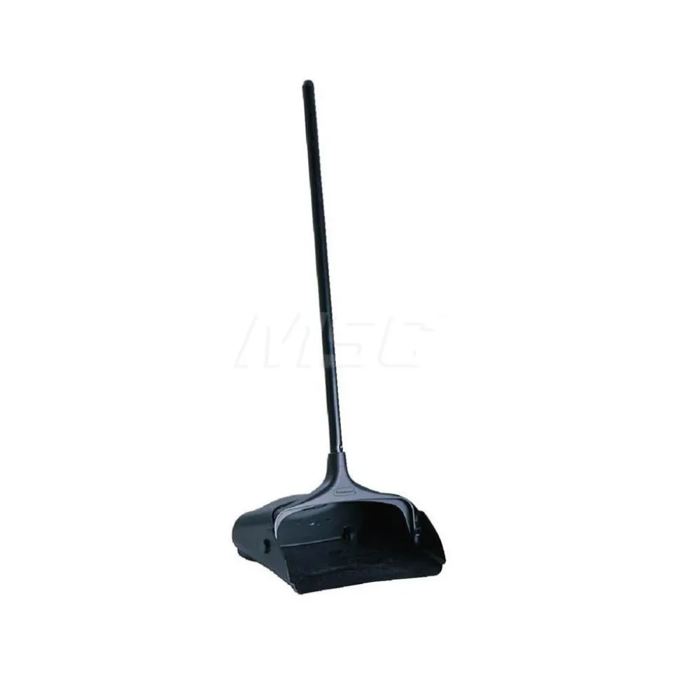 Executive Series Lobby Pro Upright Dust Pan, Long-Handle, Black