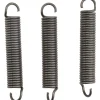 Extension Spring: 3/8" OD, 15.22 lb Max Load, 3.34" Extended Length, 0.055" Wire Dia