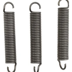 Extension Spring: 3/8" OD, 15.22 lb Max Load, 3.34" Extended Length, 0.055" Wire Dia