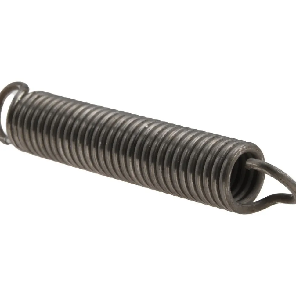 Extension Spring: 3/8" OD, 15.22 lb Max Load, 3.34" Extended Length, 0.055" Wire Dia