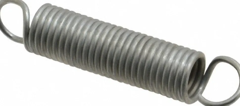 Extension Spring: 1/2" OD, 19 lb Max Load, 4.09" Extended Length, 0.063" Wire Dia