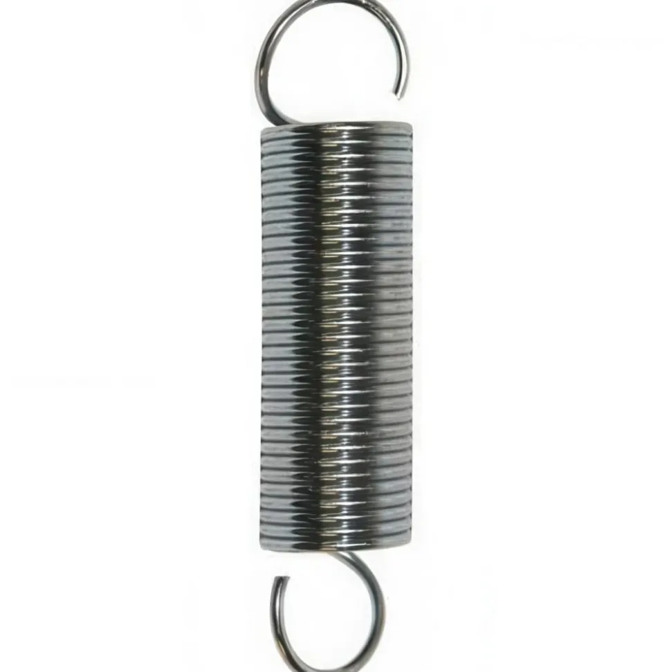 Extension Spring: 3/8" OD, 7.8 lb Max Load, 3.39" Extended Length, 0.041" Wire Dia