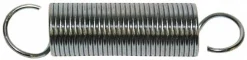 Extension Spring: 3/8" OD, 7.8 lb Max Load, 3.39" Extended Length, 0.041" Wire Dia
