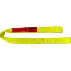 Eye & Eye Sling: 2" Wide, 3' Long, 12,800 lb Vertical, Nylon