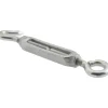144 (Eye) & 174 (Hook) Lb Load Limit, 3/8" Thread Dia, 2-7/8" Take Up, Malleable Iron Hook & Eye Turnbuckle