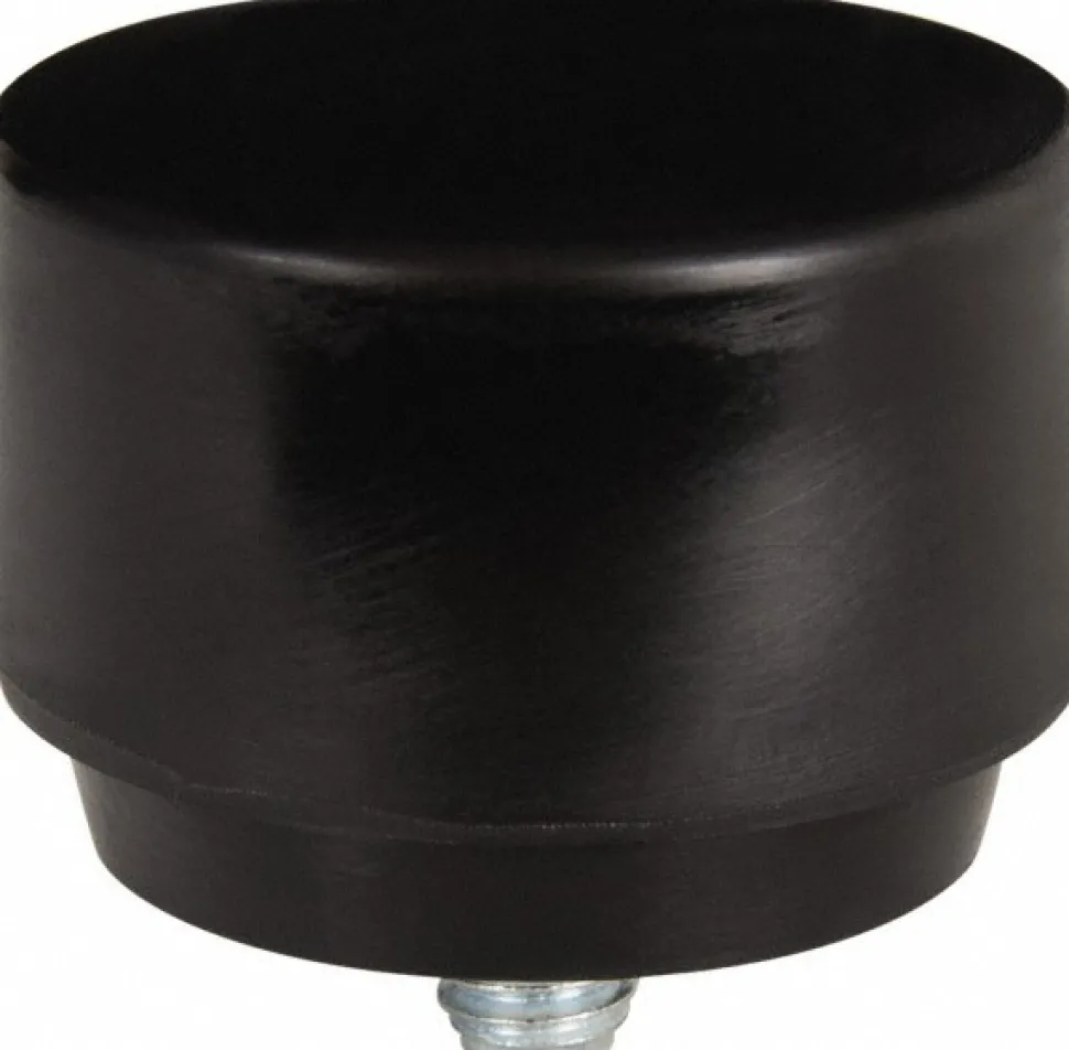 2" Face Dia, Grade Hard, Black Hammer Tip/Face