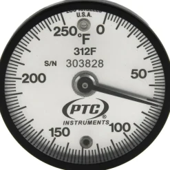 250°F, 2" Dial Dia, Dual Magnet Mount Thermometer