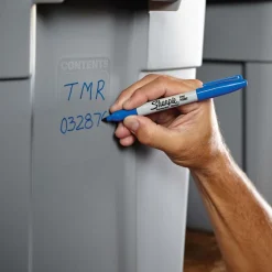 Fine Point Permanent: Blue, Solvent-Based, Point Tip