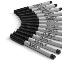 Fine Point Permanent: Jet Black, Solvent-Based, Ultra Fine Tip