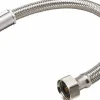 1/2" FIP Inlet, 1/2" FIP Outlet, Stainless Steel Faucet Connector