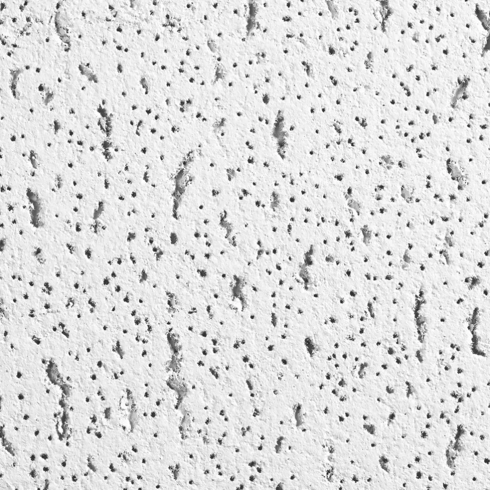 FISSURED (Fire Guard) 24 in x 24 in Ceiling Tile, White