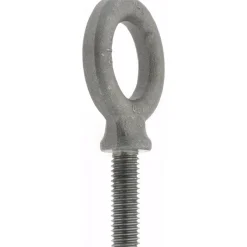 Fixed Lifting Eye Bolt: With Shoulder, 1,300 lb Capacity, 3/8-16 Thread, Grade 1030 Steel
