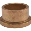 Flanged Sleeve Bearing: 1" ID, 1-1/4" OD, 3/4" OAL, Oil-Impregnated Bronze