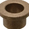 Flanged Sleeve Bearing: 1/2" ID, 5/8" OD, 1/2" OAL, Oil-Impregnated Bronze