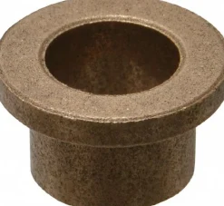 Flanged Sleeve Bearing: 1/2" ID, 5/8" OD, 1/2" OAL, Oil-Impregnated Bronze