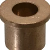 Flanged Sleeve Bearing: 5/8" ID, 1" OD, 1" OAL, Oil-Impregnated Bronze