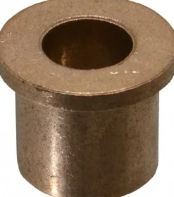 Flanged Sleeve Bearing: 5/8" ID, 1" OD, 1" OAL, Oil-Impregnated Bronze