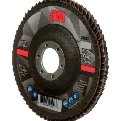 Flap Disc: 4-1/2" Dia, 7/8" Hole, Ceramic Alumina, Type 27