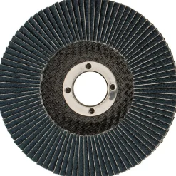 Flap Disc: 4-1/2" Dia, 7/8" Hole, Zirconia Alumina, Type 27
