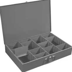 Flared Vertical Adjustable Compartment Small Steel Storage Drawer