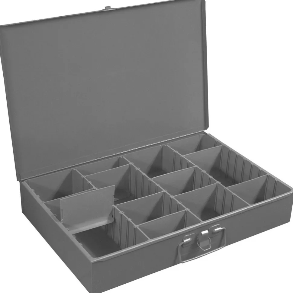 Flared Vertical Adjustable Compartment Small Steel Storage Drawer