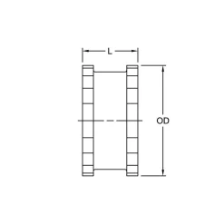 Flexible Coupling: One Piece Solid Sleeve, EPDM, 5/8" Pipe, 1.8800" OAL