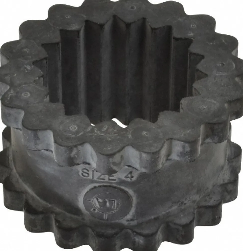 Flexible Coupling: One Piece Solid Sleeve, EPDM, 1/2" Pipe, 1-1/4" OAL