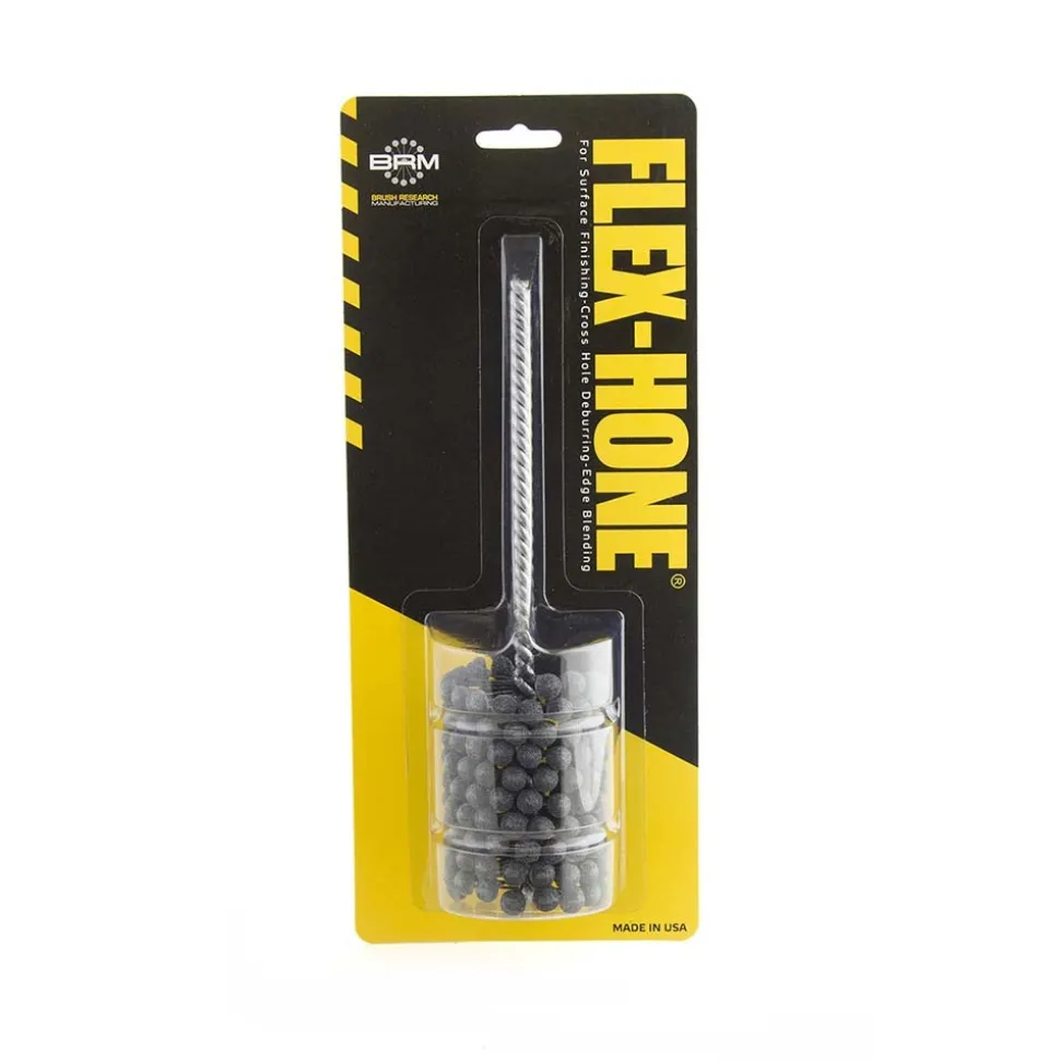 Flexible Cylinder Hone: 2" Max Bore Dia, 120 Grit, Silicon Carbide