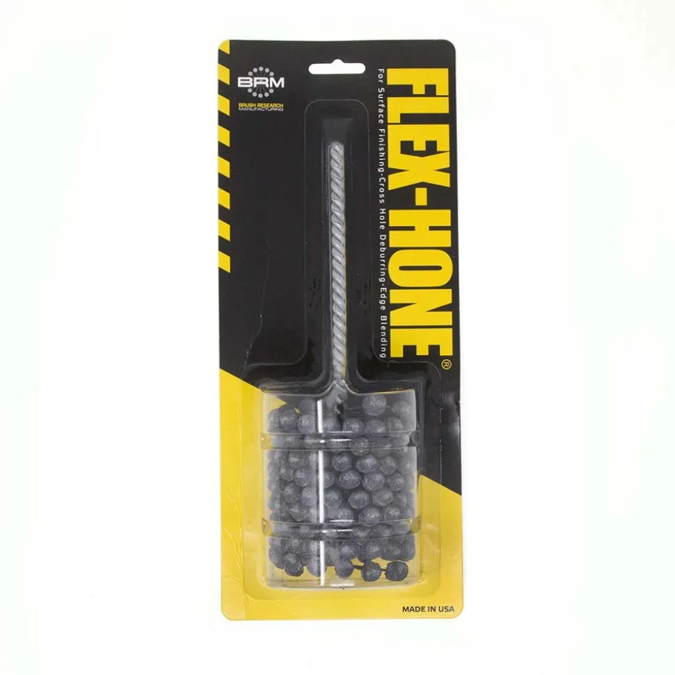 Flexible Cylinder Hone: 2-1/4" Max Bore Dia, 180 Grit, Silicon Carbide