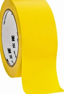 Floor & Aisle Marking Tape: 2" Wide, 108' Long, 5 mil Thick, Vinyl