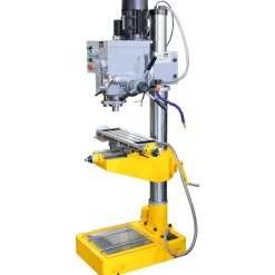 Floor Drill Press: Geared Head, 1-3/5