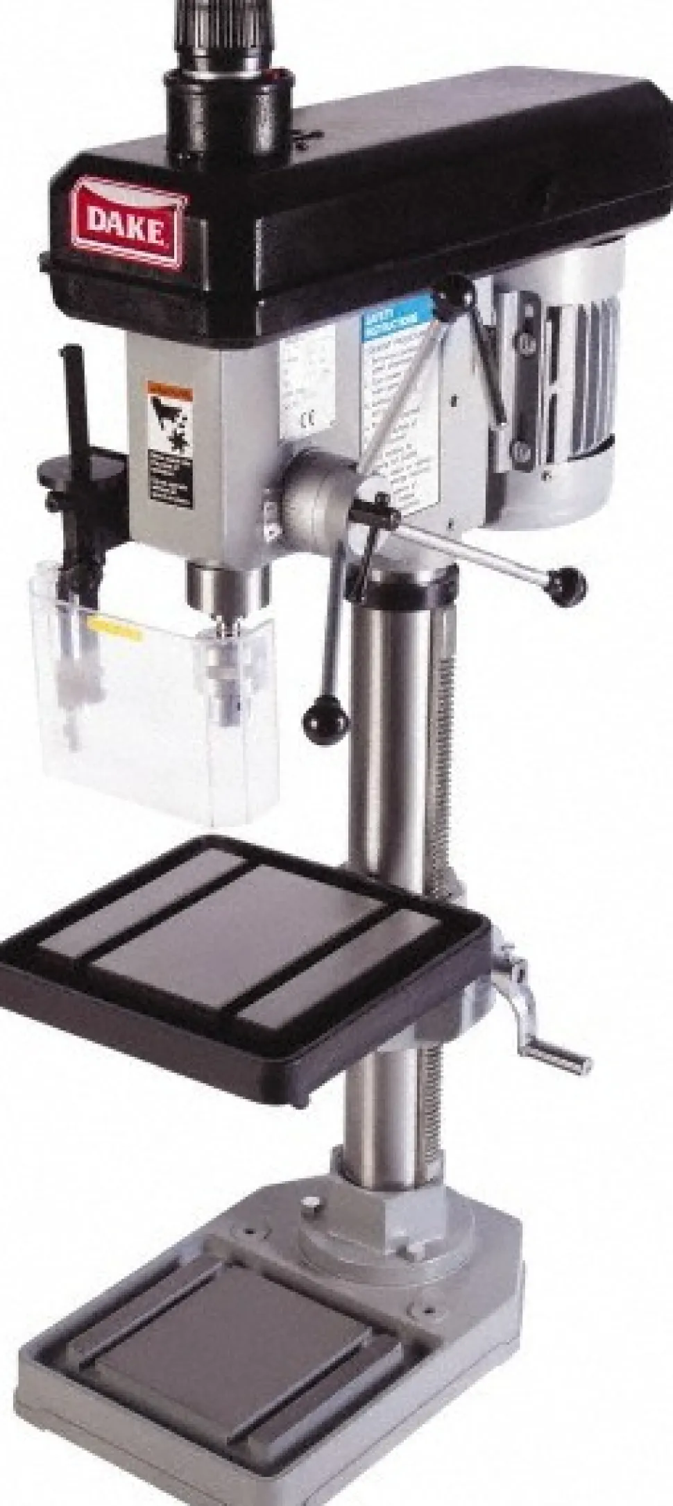 Floor Drill Press: 18" Swing, 0.5 hp, Belt Drive, 110 V, 1 Phase