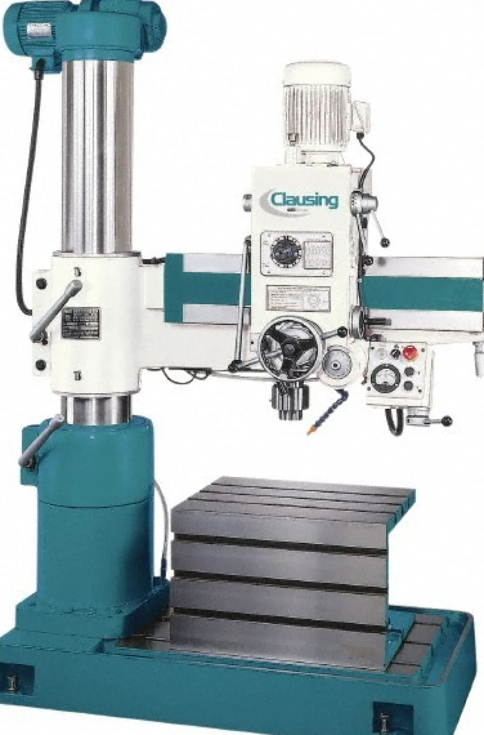 Floor Drill Press: 37" Swing, 2 hp, Geared Head Drive, 230 & 460 V, 3 Phase