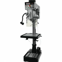 Floor Drill Press: 10.4370" Swing, 2 hp, Geared Head Drive, 230 V, 3 Phase