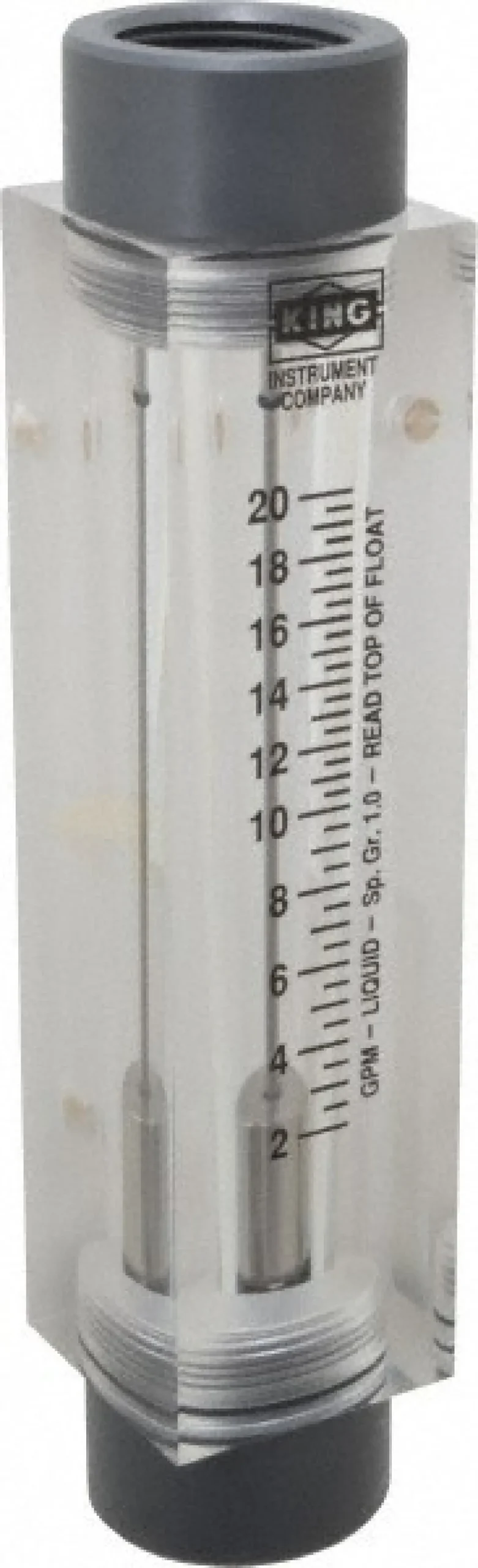 1" FNPT Port Block Style, Inline Flowmeter