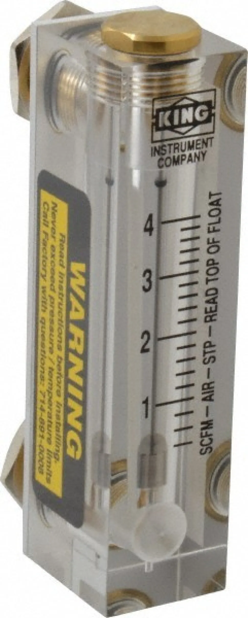 1/4" FNPT Port Block Style, Panel Mount Flowmeter