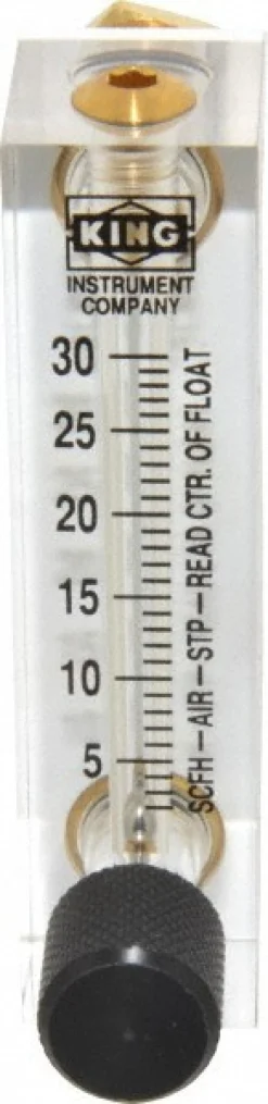 1/4" F Port Block Style, Panel Mount Flowmeter