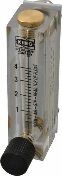 1/4" F Port Block Style, Panel Mount Flowmeter