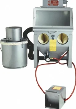 Free-Standing Sandblasting Cabinet: 20" Wide, 18" Deep, 18" High, 16 CFM @ 80 psi