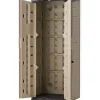 2 Ft. 6 Inches Wide x 6 Ft. High x 2 Ft. 1 Inch Deep Plastic Vertical Storage Shed
