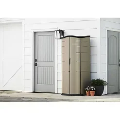 2 Ft. 6 Inches Wide x 6 Ft. High x 2 Ft. 1 Inch Deep Plastic Vertical Storage Shed